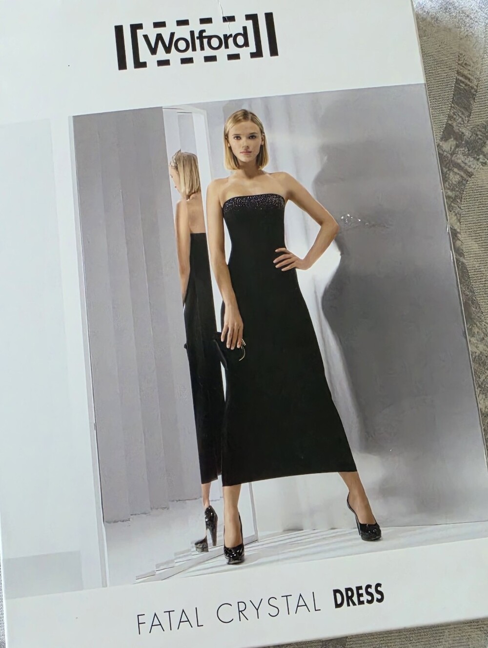 Wolford Fatal Crystal Strapless Black Dress